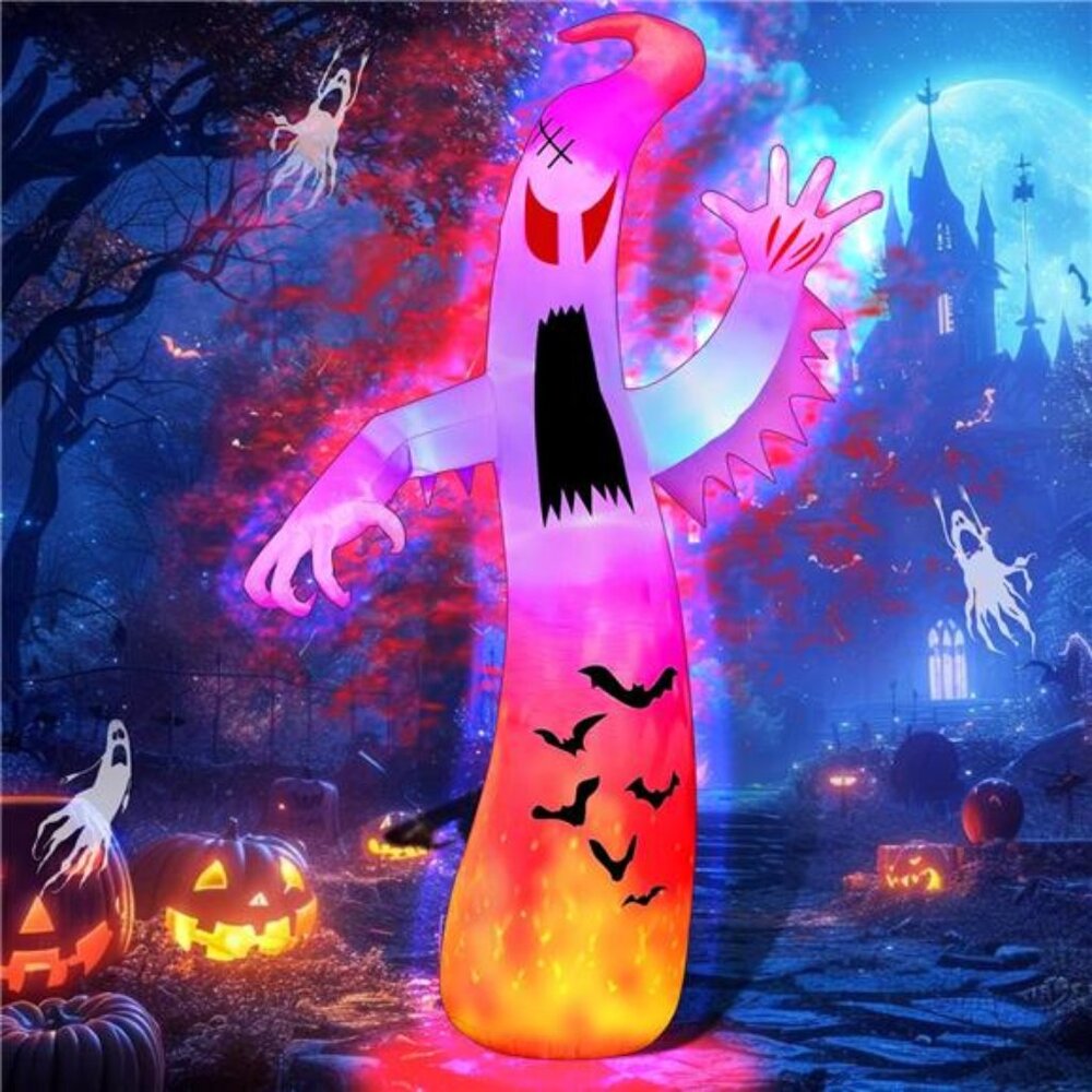12Ft Halloween Inflatables Giant Ghost Outdoor Decorations Halloween Blow Up